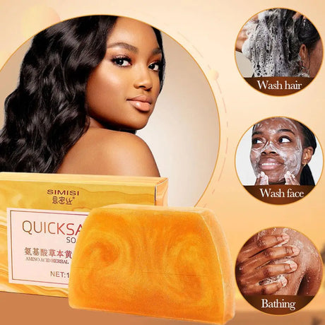 3/6PCS Gold Soap Handmade Essential Oil Soap Black Spots Remover Gentle Clean Shrink Pores Moisturizing Bath Body Face Bar Soap