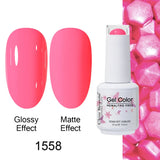 Clou Beaute Gel Nail Polish Neon Brown Royal Blue Red Green Pastal Nude Nail Art Varnishes Gel Lacquer Top Coat UV Gel Nail