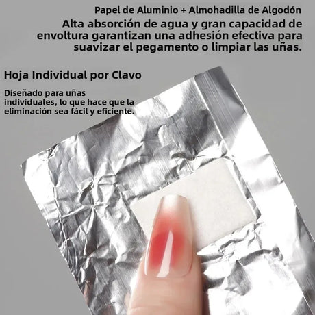 50/100/200/500Pcs Bag Aluminium Foil Nail Art Soak Off Polish Nail Removal Wraps Towel Gel Remover Manicure Tools