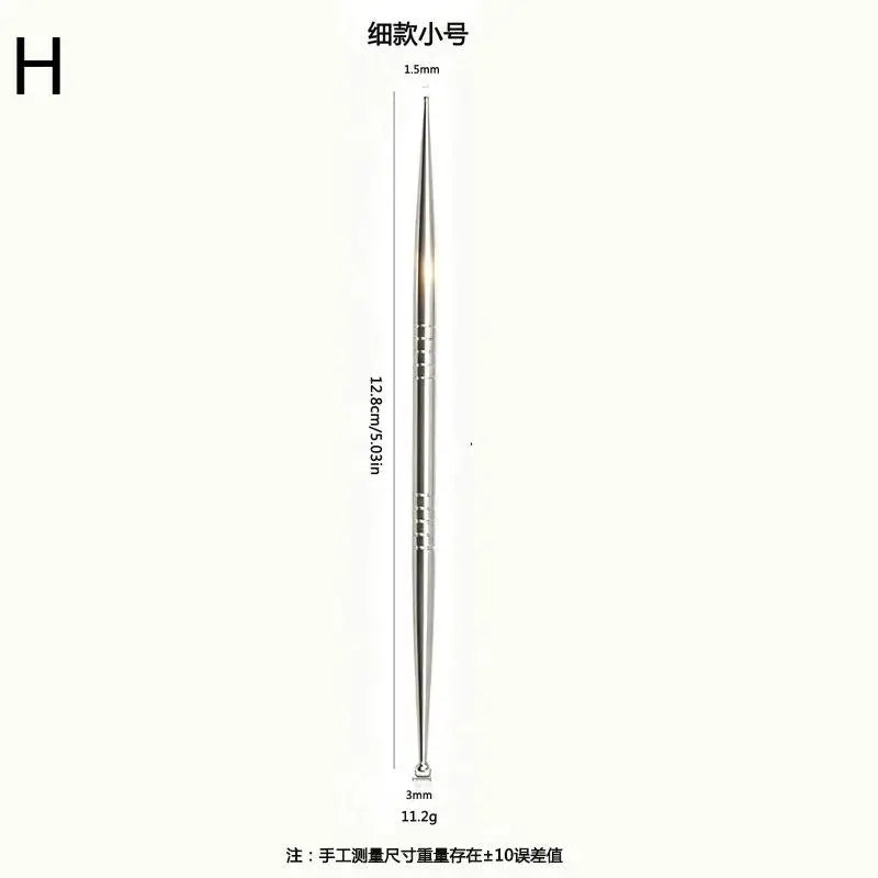 New Acupuncture Stick Double Head Face Massage Tool, Stainless Steel Acupressure Pen, Ear & Body Acupoint Probe For Muscle Relie
