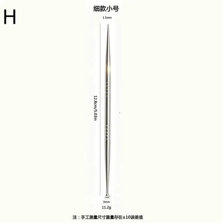 New Acupuncture Stick Double Head Face Massage Tool, Stainless Steel Acupressure Pen, Ear & Body Acupoint Probe For Muscle Relie