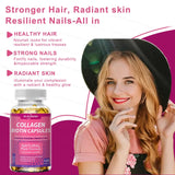 Hydrolyzed Collagen -  Antioxidant for Hair, Skin, Nail, Bones, Joint Health Support - with Vitamin C, Biotin