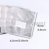 50/100pcs Immersion Remover Aluminum Foils For Nails With Cotton Pad Polish Removal Cleaning Wraps Manicure Care Tools Supplies