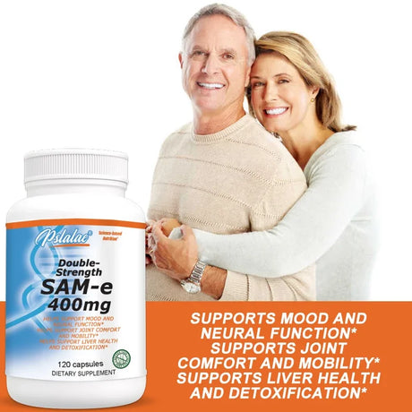 Sam-E 400mg Joint Supplement - Supports Joint Health, Brain Function, Improves Mood, Boosts Energy Levels, Relieves Stress