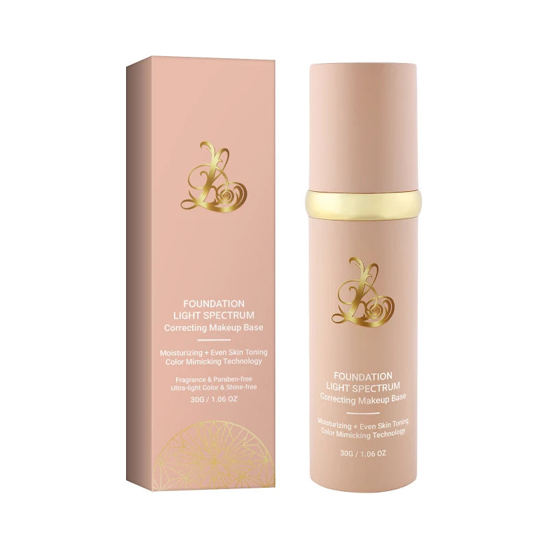3-in-1 Smart Foundation 30g - Sunscreen, Concealer & Color Match, Light Spectrum Tech for Even Tone & UV Protection.