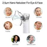 Compress Eye Steamer Relieve Fatigue Dry Eyes Moisturizing Heating Face Eye Massager Mask Humidifier Mist Nano Sprayer
