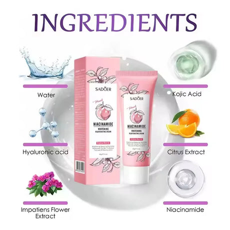Body Whitening Cream Dark Skin Armpit Lightening Intimate Areas Underarm Bleaching Private Parts Whiten Cream Body Lotion Beauty