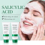 BIOAOUA Salicylic Acid Facial Cleanser Acne Treatment Moisturizing Oil Control Skincare Face Wash Foam Face Cleanser Skin Care