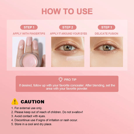 Eye Concealer And Brightening Cream Covers Dark Circles And Bags Under Eyes Brightens Nourishes Eyes Korean Girls Eye Cosmetics