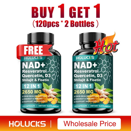 NAD Supplements, Enhances Cellular Vitality, Promotes Cell Repair, Anti-Aging, Boosts Energy and Focus