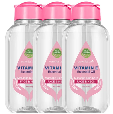 Vitamin E Essential Oil with Niacinamide & Ceramide - Face & Neck Massage Skin Care for Even Tone