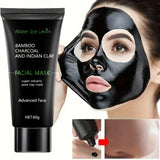 Bamboo Charcoal Black Mask, Deeply Moisturizing, Deep Cleansing and Oil Control, Absorbs Dirt, Bids Farewell to Rough Skin, Makes Skin More Delicate, Anti-Stretch Mask, Suitable for Both Men and Women