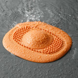 2Pcs Bathroom Hair Catcher Stopper Shower Floor Drain Cover Filter Deodorant Anti-clogging Kitchen Sink Plug Drain Strainer