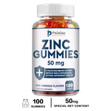 Zinc Gummies 50 Mg - It Helps Improve Cognitive Function, Improve Mood, Enhance Immune Defense, and Antioxidant Effects
