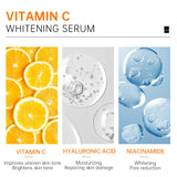 JoyPretty Vitamin C Whitening Face Serum Hyaluronic Acid Dark Spots Removal Moisturizing Facial Serum Skin Care Products