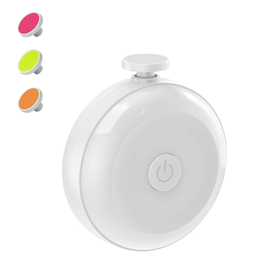 Baby Nail Trimmer Electric Baby Nail Clippers Safe Baby Nail File Kit with 3/6 Replacement Pads Trim Polish Grooming Kit