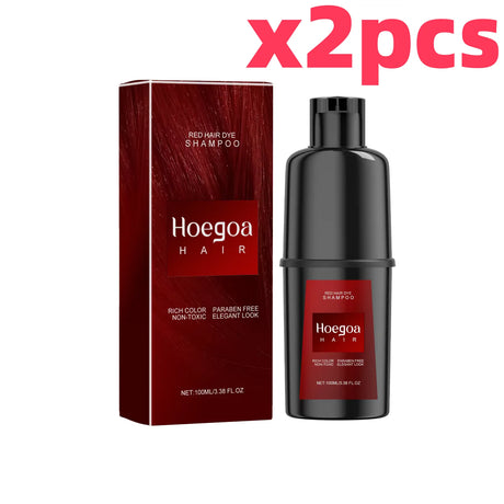 Herbal Hair Dye Shampoo Nourishing Repair Scalp Long Lasting Black Brown Red Puple Color Hair Color Shampoo Home Use Women Men