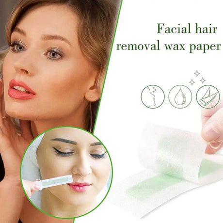 20strips/box Facial Wax Strips For Hair Removal Depilatory Wax Paper Cold Wax Strips Paper For Face Neck Arm Leg Beauty Tools