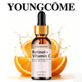 Daily Skincare Serum with Retinol Vitamin C, Anti Aging Face Brightening Hydrating Moisturizer, Firming Smoothing Fine Lines Por