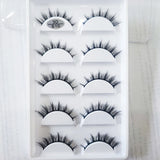Natural 3D Mink False Eyelashes, Soft Wispy, Fluffy Eye Faux Lashes, Make Up Eyelash, Beauty Cat Cilios, 5 Pairs, 15 Styles
