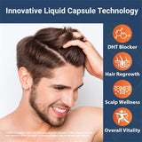 DHT Blockers for Men - Contains Saw Palmetto & Biotin To Promote Natural Hair Growth, Increase Vitality, and Maximize Absorption