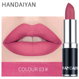 HANDAIYAN 12 Colors Matte Lipstick Long Lasting Velvet Lip Tint Waterproof 24 Hours Red Lip Gloss Cosmetics Make Up