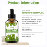 100ml/60ml/30mlPeppermint essential oil hydrating multifunctional essential oil aromatherapy candle car diffuser