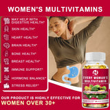 Daily Women's Multivitamin - Super Vitamins (A B C D E K) + Iron + Zinc + Organic Non-GMO Ingredients - Women's Multivitamin