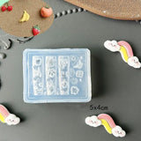 〔CC55〕3D Fruit Silicone Nail Mold Sweet Flower Petals Fairy Nails Templates DIY Nail Art Decor Manicure Template For Nail Charms