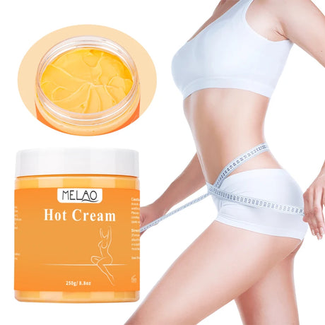 MELAO Hot Cream Massage Gel - Natural and 87% Organic Cellulite Cream - Multi Use Skin Toning Cream, Soothes Aches