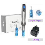 Authentic Dr pen Ultima M8S With 22 pcs Needle Pin Microneedling Pen Wireless Derma Pen Beauty Machine needle length 0.25 mm