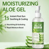 Aloe Vera Gel Instant Soothing After-Sun Moisturizing Hydrating For Face & Body Refreshing Hydrates Dry Skin with Aloe Water