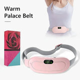 Portable Wireless Heating Pad, Menstrual Heating Pad, Back Heating Pad, With 3-Speed Temperature Adjustment And 4-Speed Massage Modes, Portable Electric Heater Quickly Provides Heating Effect For Women And Girls' Abdomen, Sui