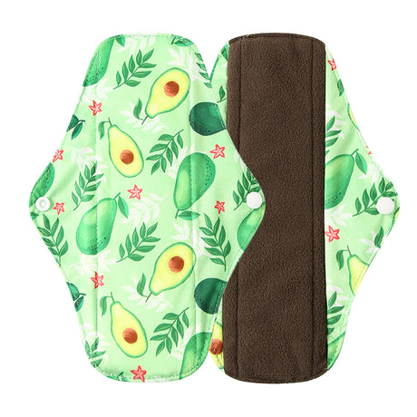Washable Menstrual Pad Panty Liner Reusable Cloth Sanitary pad Hygienic and Soft Washable Charcoal Menstrual