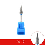 Diamond Ceramic Nail Drill Bits Milling Cutter For Manicure Left Right Rotary Cuticle Files Buffer DIY Nails Accessories Tools
