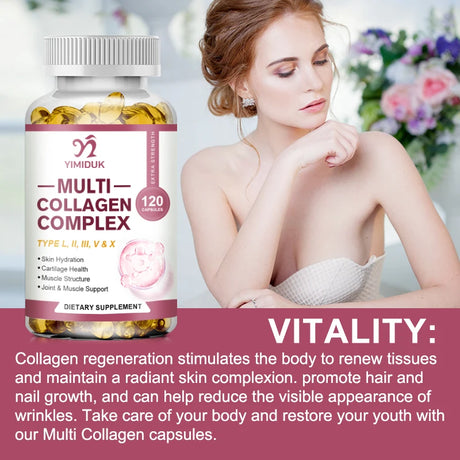 Buy 1 Get 1 Free! Advanced Multi Collagen Complex Supplement, Support Joint Pain Relief, Cartilage Repair & Skin Whitening