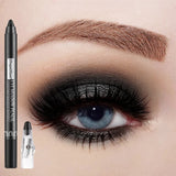 Metallic Blue Pearlescent Eyeshadow Pencil Stick Lasting Waterproof Smoky Glitter Grey White Purple Eye Shadow Highlighter Pen