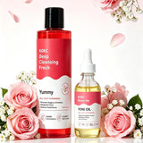 Gentle Cleansing Moisturizing Shower Gel Feminine Hygiene Smooth Skin Shower Set Long-lasting Floar Scent Shower Gel & Serum Oil