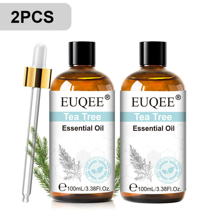 EUQEE 3.38FI.Oz. Aromatherapy Essential Oil For Reed Diffuser Humidifier-100ml Vanilla Lavender Cinnamon Lemon Essential Oils