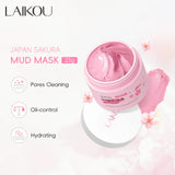 LAIKOU Longjing Matcha Mud Mask Refreshing Hydration & Moisturisation Removal Blackhead Clay Oil Control Deep Cleaning Mask