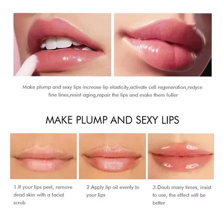 Lasting Volumising Lip Plumper Serum Instant Lips Elasticity Plumping Gloss Oils Long-Lasting Moisturising Makeup Sexy Lip Care