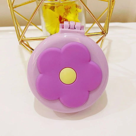 Hot Sale Pink Portable Mini Round Hair Comb Mirror Pocket Small Size Traveling Massage Folding Hair Comb for Baby Hair Brushes
