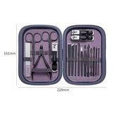 Professional Nail Kit 18 In 1 Manicure Set Nail Clipper Scissors Quality Stainless Steel Personal Care Manicure Complete Kit
