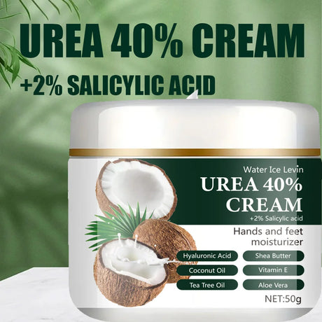 40% Urea + 2% Salicylic Acid Hand and Foot Cream, Highly Effective in Moisturizing, Lightweight and Easily Absorbed, Locks in Moisture, Portable and Ready to Use Anytime, Leaves Hands and Feet Light and Smooth
