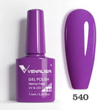 VIP5 Venalisa Nail Gel Polish Jelly Color HEMA/TPO FREE Nude Pink Semi Permanent Soak Off UVLED Gel Polish Sparkle Gel Varnish
