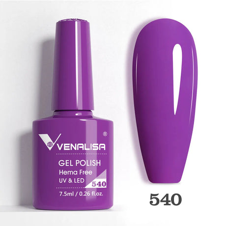 VIP5 Venalisa Nail Gel Polish Jelly Color HEMA/TPO FREE Nude Pink Semi Permanent Soak Off UVLED Gel Polish Sparkle Gel Varnish