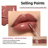 Hydrating Crystal Lip Oil - Plumping & Moisturizing Gloss with Tinted Shades for All Skin Types