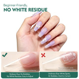 Nailpop SafeDry Eco Quick Dry Nail Glue 6/7ML Strong Hold Low Odor Clear False Nail Tips Adhesive Professional DIY Home 1/2pc