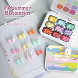 UR SUGAR 9 Colors Gradient Painting Gel Nail Art Gradient Color DIY Design Gel 4 In 1 Used For Gradient Nail Stamping Pattern