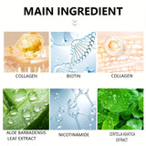 Collagen Peel Mask, Biotin Collagen Wrap Mask Day and Night, Deep Hydration, Night Care Mask Cream.